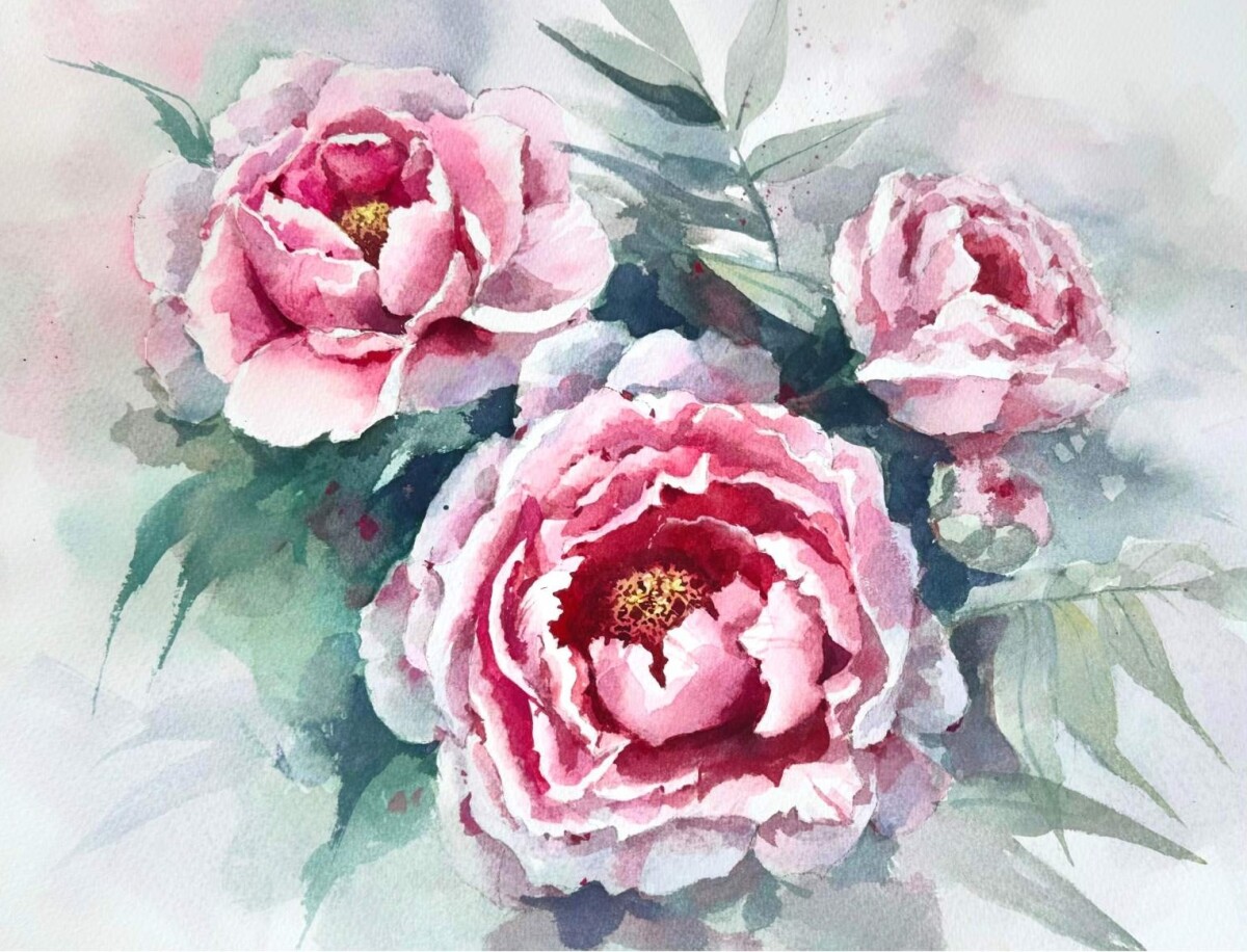 Акварельные цветы