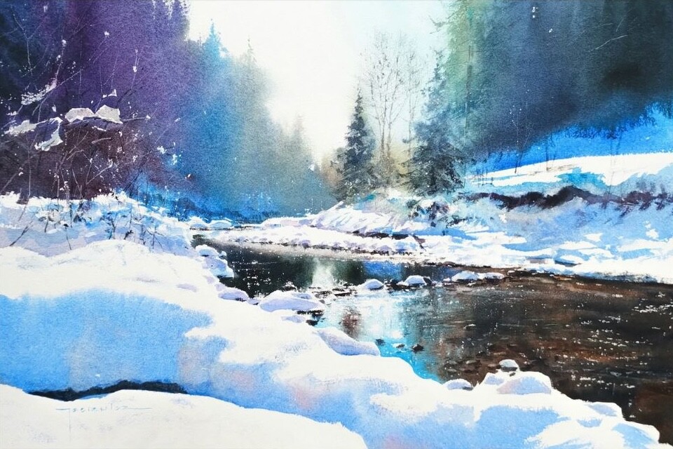 Зимние пейзажи в разных стилях – 2026
